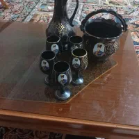 سبد۲طبقه طلایی  کنار سینک ظرف شویی سالم نو