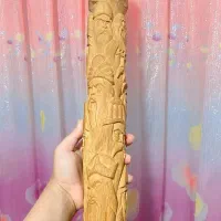 چوب قلیان دست‌ساز منبت‌کاری شده چوبی