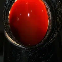 انگشتر عقیق سرخ طبیعی