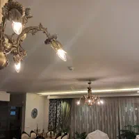 ۲ عدد لوستر تمام برنز ۵ شاخه