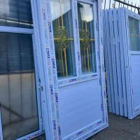 درب پنجره PVC چوبی ضدسرقت کیفیت بالا