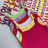 تاپ ۲ بندی نواری پهن قواره دار (پک 6 عددی)