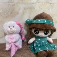 دو عدد عروسک کییوت و خرس