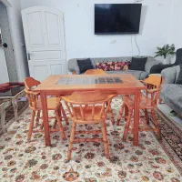 میز چهار نفره تمام چوب