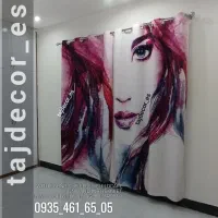 پرده مخمل پانچ آماده