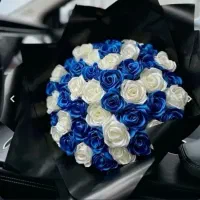 گل ربانی  دسته گل  باکس گل شاخه ای ۲۵ ت