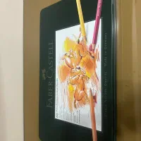 مداد رنگی پلی کروم فابر کاستل 60 رنگ جعبه فلزی
