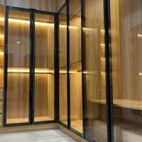 درب دکوفیکس.درب فریم لس.پارتیشن شیشه ای.جام بالکن.