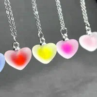 گردنبند قلب یخی /پر فروش