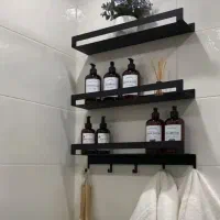 ست حمام مشکی مات 3عددی،کاملا نو