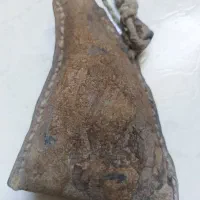 باروت دان دست‌ساز چرمی قاجار