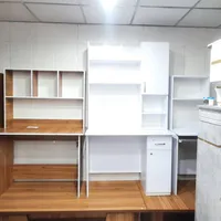 ست میز تحریر و کتابخانه صندلی دراور به صورت جدا