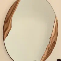 آینه قاب چوب