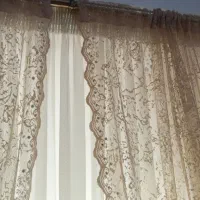 دکور پرده. راسل رنگ. بژ پررنگ
