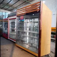 یخچال رنگ زرد طرح‌ چوب ( طرحچی ۱۱ )