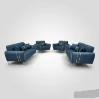 مبل راحتی 7 نفره مدل اسکارلت پایه فلزی