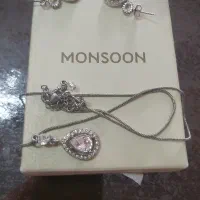 بدلی مون سون گردنبند یک جفت گوشواره