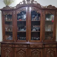 بوفه چوب گردو کار کرده
