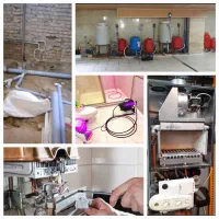 تعمیر نصب سرویس پمپ آبگرمکن پکیج لوله کشی نشت یابی