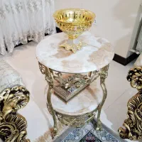 2 عدد میز تلفن (میز خاطره) برنز
