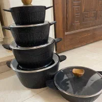 سرویس قابلمه چدن گرانیت