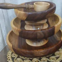 ست ظروف پذیرایی چوبی