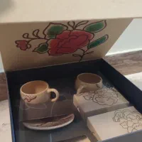 ست کادویی فنجان و نعلبکی سرامیکی