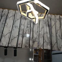 دو عدد پرده و چوب پرده