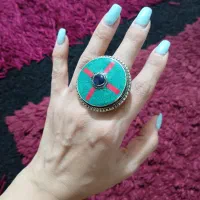 انگشتر ورشو نگین کاملا سنگ سوغات هند نو و اکبند