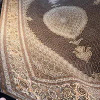 جفت فرش دستبافت ماهی در هم ۵۰ رج