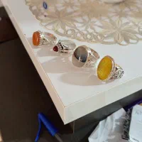 چهار عدد انگشتر نقره زیبا