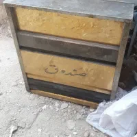 میز دو کشو استیل