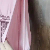 لباس مجلسی صورتی پولک دار