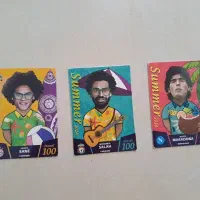 کارت های  سامر ۲۰۲۴ مارادونا.محمد صلاح و سانه
