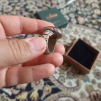 عقیق یمن نقره عیار پایین