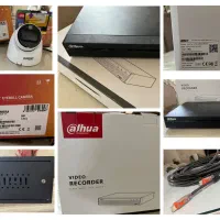 پکیج کامل دوربین مداربسته ۴دوربین،دستگاه،رک،کابل
