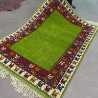 فرش دستباف ۳ متری طرح قشقایی رنگ گیاهی کف ساده