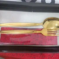 قاشق چنگال طلایی