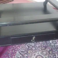 میز وسط مبلی چوبی شیشه خور