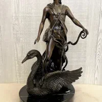 مجسمه ساعت کره برنز برنزی