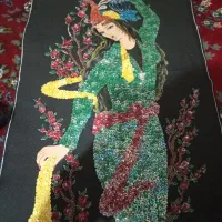 تابلو دستی پولک دوزی