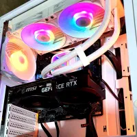 کیس i5 14600K رم 16 گرافیک 3060Ti قابوکولینگ سفید