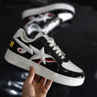 کتونی BAPE مشکی سفید