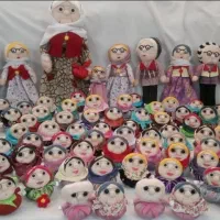 عروسک بافتنی و پارچه ای