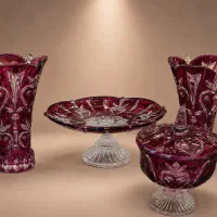 سرویس ۴ تیکه کریستالینگ وارداتی چینی