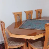 میز غذا خوری هشت نفره سالم و شیک