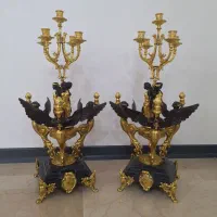 یک جفت شعمدان برنز