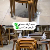 میز گرد مربع سه تکه شرکتی قیمت ۸ م