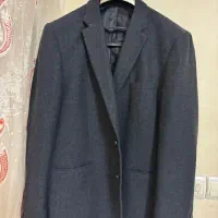 کت تک پشمی سرمه ای سایز 56
