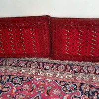 یک جفت پشتی دستباف ترکمن بزرگ سالم سالم